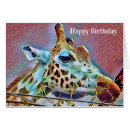 Search for abstract art birthday cards Animals