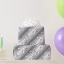 Search for 25th wedding anniversary wrapping paper Silver