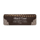 Search for wood and lace return address labels String lights