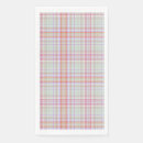 Search for green and white checkered napkins Colourful