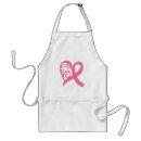 Search for breast cancer pink ribbon aprons Cooking
