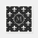 Search for fleur de lis napkins Mardi gras