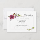 Search for burgundy flowers invitations Watercolor