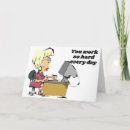 Search for hard worker cards Cartoon
