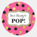 Search for black pink baby shower stickers Girl
