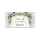 Search for gold label return address labels Boho