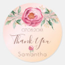 Search for 60th birthday thank you stickers Blush pink