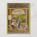 Search for vintage flower seeds postcards Illustration