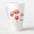 Search for red poppies flowers mugs Poppy