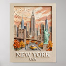 Search for famous landmarks posters Statue of liberty