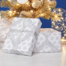 Search for silver and white christmas wrapping paper Snowflakes
