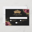 Search for quinceanera rsvp cards Black