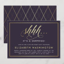 Search for purple and gold birthday invitations Script