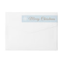Search for blue snowflake return address labels Simple
