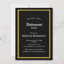Search for gold frame invitations Retirement party