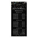 Search for salon service menu rack cards Elegant