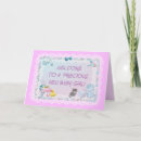 Search for baby girl welcome cards Birth