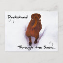 Search for funny dachshund christmas cards Snow