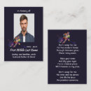 Search for memorial business cards Funeral