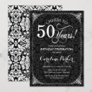 Search for digital 50th birthday invitations Vintage
