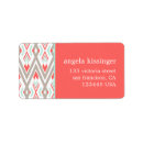 Search for aztec pattern return address labels Chic