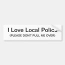 Search for pulling faces bumper stickers Police