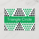 Search for triangle business cards Black