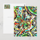 Search for abstract flowers postcards Pattern