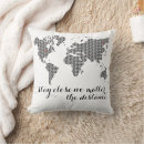 Search for map cushions Black and white
