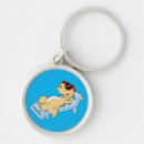 Search for bizarre round key rings Cartoon
