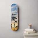 Search for palm tree sunset skateboards California