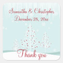 Search for snowflake wedding stickers Thank you