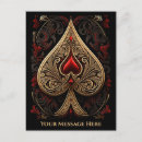 Search for ace of spades cards invites Casino night