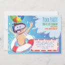 Search for boys pool party invitations Beach ball