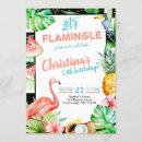 Search for pink flamingo birthday invitations Flamingle