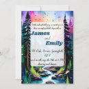 Search for smoky mountain wedding invitations Evergreen pine tree