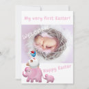 Search for easter birth announcement cards Baby girl