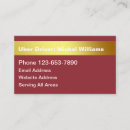 Search for uber driver business cards Modern