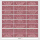 Search for burgundy red stickers Script