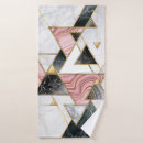Search for marble rose gold bathroom accessories Geometric
