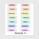 Search for day of the week stickers Colourful