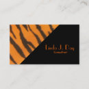 Search for tigers business cards Nature