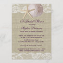 Search for sand bridal shower invitations Burlap