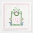 Search for monogram christmas napkins Bow