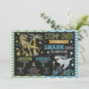 Search for dinosaur pool party invitations Boy