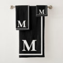 Search for black and white modern bath towels Script