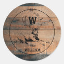 Search for deer in the woods stickers Country