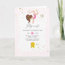 Search for gymnastics party invitations Pink