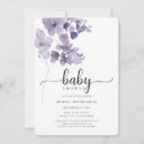 Search for purple baby shower invitations Minimalist