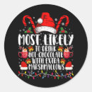 Search for hot chocolate stickers Xmas